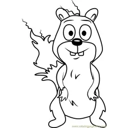 Pound Puppies Sparky Free Coloring Page for Kids