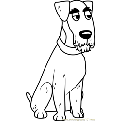 Pound Puppies Sterling Von Oxnard Free Coloring Page for Kids