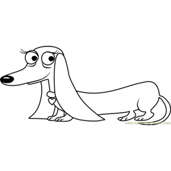 Pound Puppies Strudel Free Coloring Page for Kids