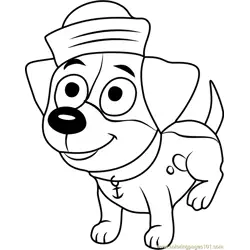 Pound Puppies Suds Free Coloring Page for Kids