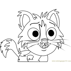 Pound Puppies Teensy Free Coloring Page for Kids
