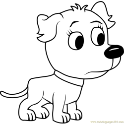 Pound Puppies Tip-tip Free Coloring Page for Kids