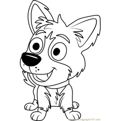 Pound Puppies Tundra Free Coloring Page for Kids