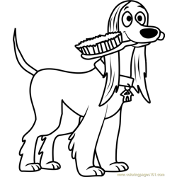Pound Puppies Twiggy Free Coloring Page for Kids
