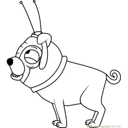 Pound Puppies Zoltron Free Coloring Page for Kids