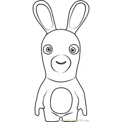 The Rabbid Free Coloring Page for Kids