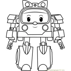 Amber Free Coloring Page for Kids