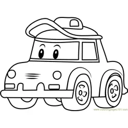 Cap Free Coloring Page for Kids