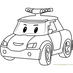 Policar Free Coloring Page for Kids