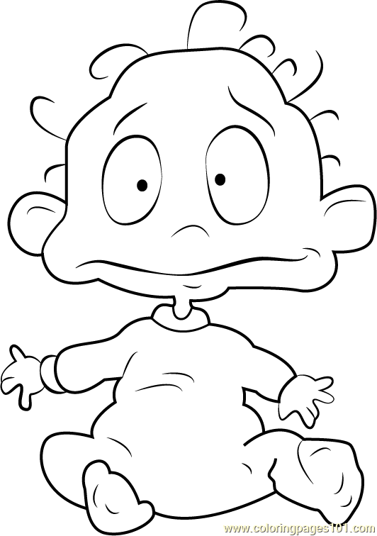 Dil Pickles Coloring Page for Kids - Free Rugrats Printable Coloring