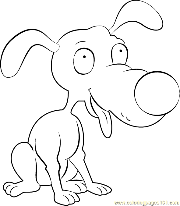 Spiffy Coloring Page for Kids - Free Rugrats Printable Coloring Pages