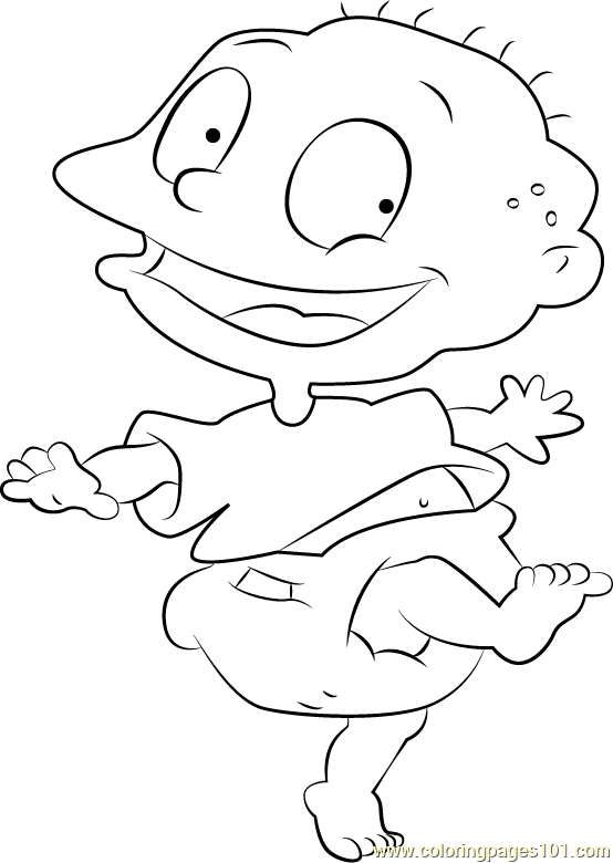 Tommy Coloring Page for Kids - Free Rugrats Printable ...