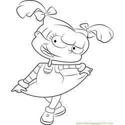 Angelica Pickles Free Coloring Page for Kids