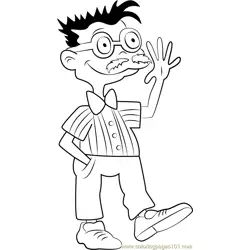 Chas Finster Free Coloring Page for Kids