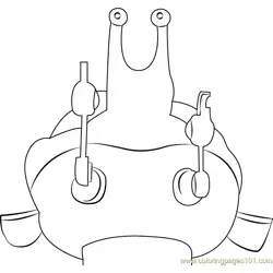 RoboSnail Free Coloring Page for Kids