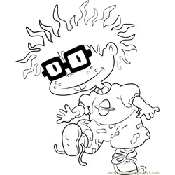 chuckie Free Coloring Page for Kids