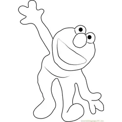 Elmo's World Free Coloring Page for Kids