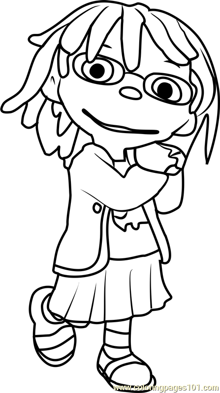 May Coloring Page for Kids - Free Sid the Science Kid Printable