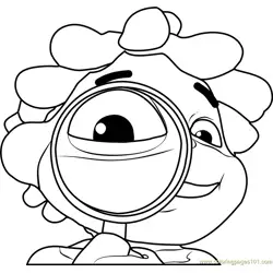 Sid with Magnifying Glass Free Coloring Page for Kids