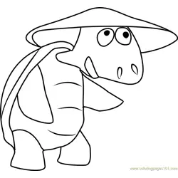 Dr Turtle Free Coloring Page for Kids