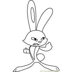 Rabbit Free Coloring Page for Kids