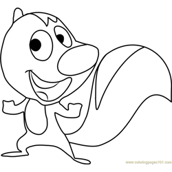 Skunk Free Coloring Page for Kids