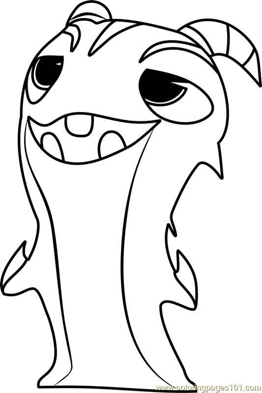 Bluster Coloring Page for Kids - Free Slugterra Printable Coloring