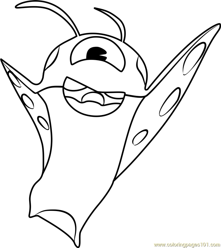 Hoverbug Coloring Page for Kids - Free Slugterra Printable Coloring