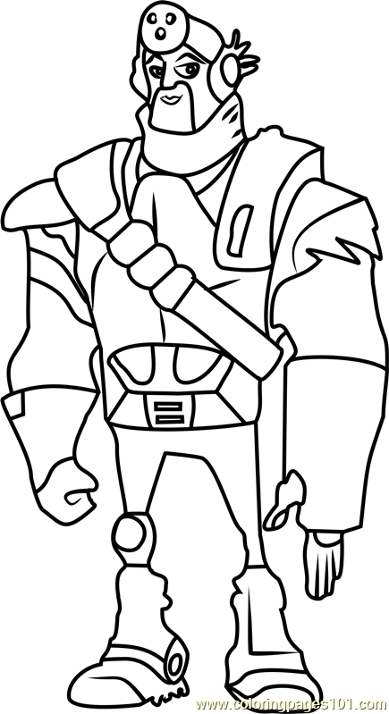 Mongo Coloring Page for Kids - Free Slugterra Printable Coloring Pages