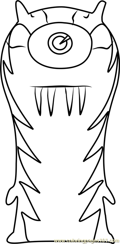 The Goon Coloring Page for Kids - Free Slugterra Printable Coloring