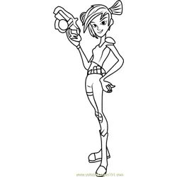 Beatrice Sting Free Coloring Page for Kids