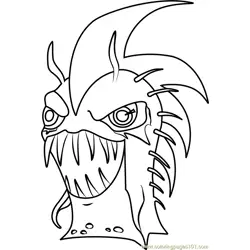 Dark Urchin Free Coloring Page for Kids