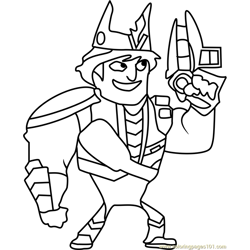 King of Sling Free Coloring Page for Kids