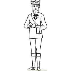 King Roland II Free Coloring Page for Kids