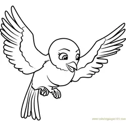 Mia Free Coloring Page for Kids