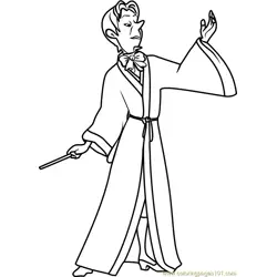 Mister Cedric Free Coloring Page for Kids