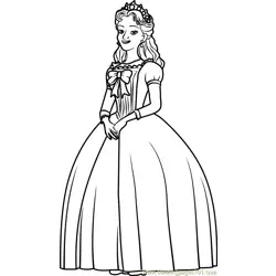 Queen Miranda  Free Coloring Page for Kids
