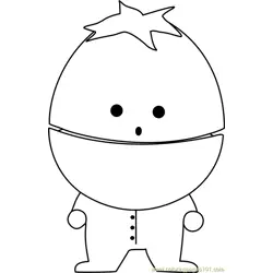 Ike Broflovski from South Park Free Coloring Page for Kids