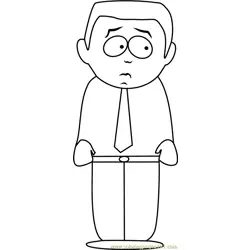 Stephen Stotch from South Park Free Coloring Page for Kids