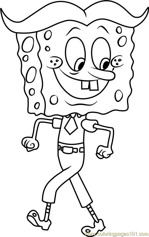 Stanley SquarePants Coloring Page for Kids - Free SpongeBob SquarePants