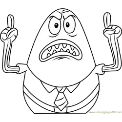Angry Jack Free Coloring Page for Kids