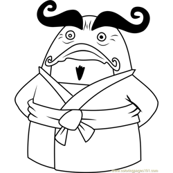 Master Udon Free Coloring Page for Kids