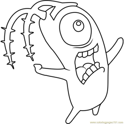 Plankton Free Coloring Page for Kids