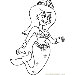 Queen Amphitrite Free Coloring Page for Kids