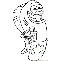 Scooter Free Coloring Page for Kids