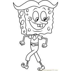 Stanley SquarePants Free Coloring Page for Kids