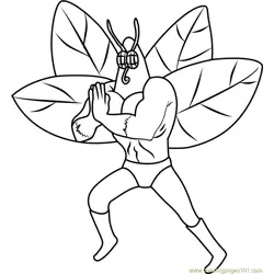 The Moth Free Coloring Page for Kids