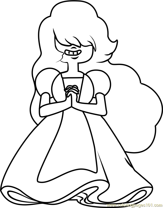 Sapphire Steven Universe Coloring Page for Kids - Free ...