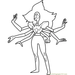 Alexandrite Steven Universe Free Coloring Page for Kids