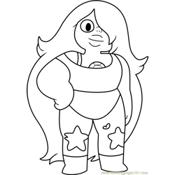 Amethyst Steven Universe Free Coloring Page for Kids